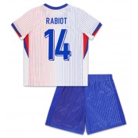Frankrike Adrien Rabiot #14 Bortedraktsett Barn EM 2024 Kortermet (+ Korte bukser)